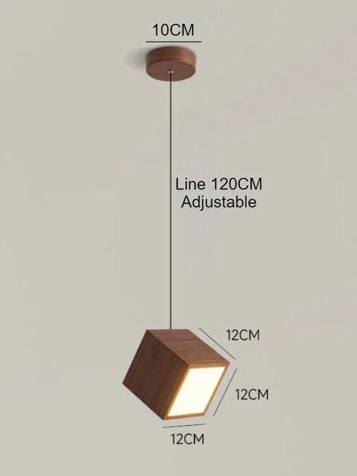 suspension en bois créatif design nordique pour décoration intérieure - vue 8 sur 10
