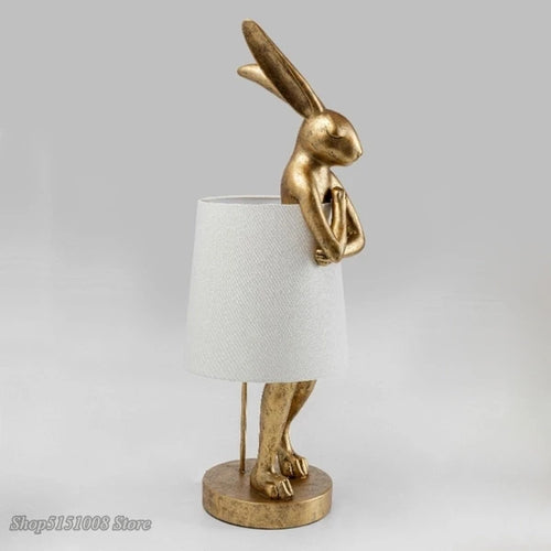 lampe à poser créative en résine design rétro nordique décor intérieur - vue 4 sur 7