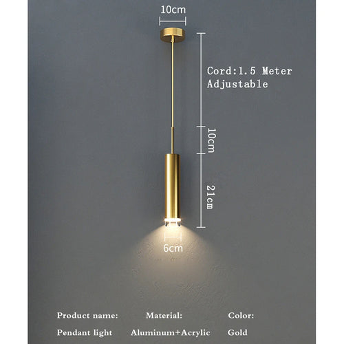Fumi Modern Adjustable LED Pendant Light, Elegant Ceiling Hanging LED Light Fixture for Kitchen Island Living Room Bedroom - vue 7 sur 8