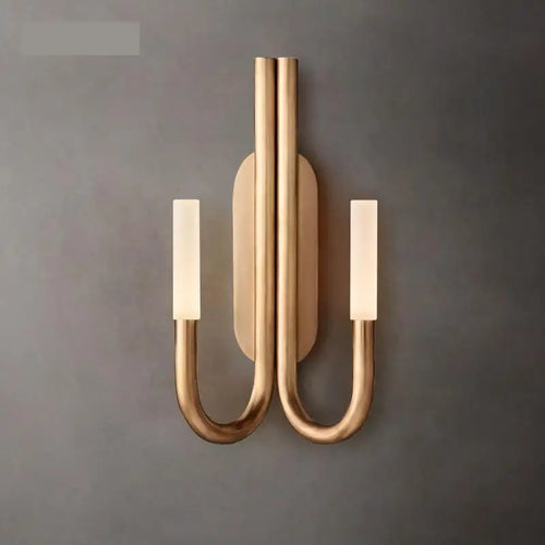 applique murale led en bronze avec cristal pour éclairage décoratif - vue 2 sur 9