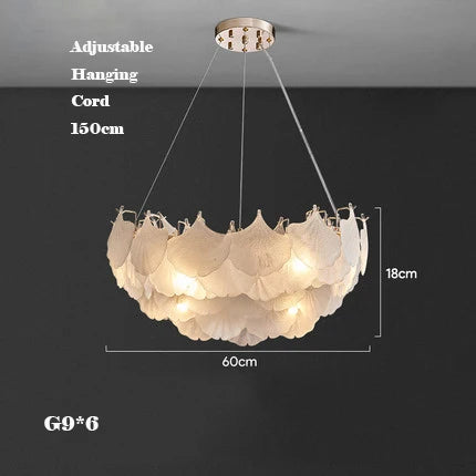 lustre en verre minimaliste rétro pour une décoration élégante