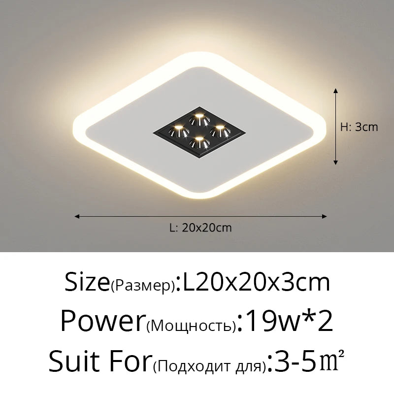 plafonnier sans aspiration magnétique monté en surface décoratif - vue 12 sur 14