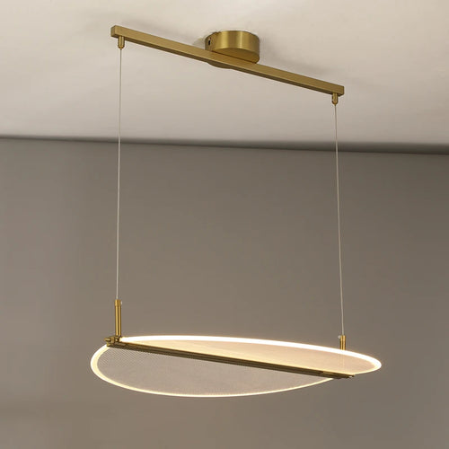 lustre rectangulaire réglable en acrylique pour éclairage créatif - vue 5 sur 12