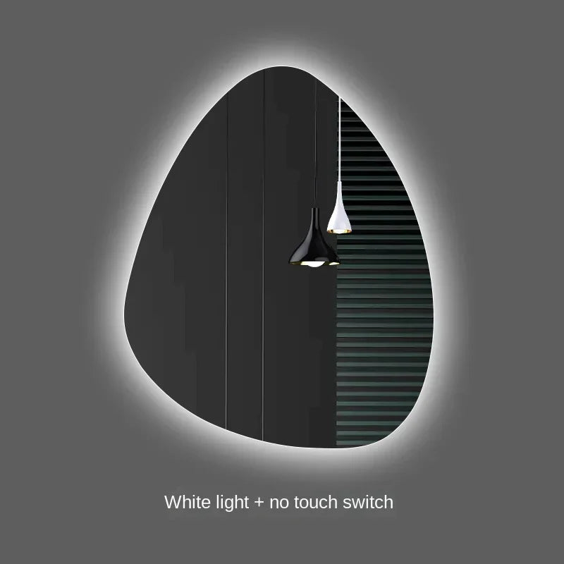 miroir vertical irrégulier avec lumière led et haut-parleur bluetooth - vue 14 sur 15