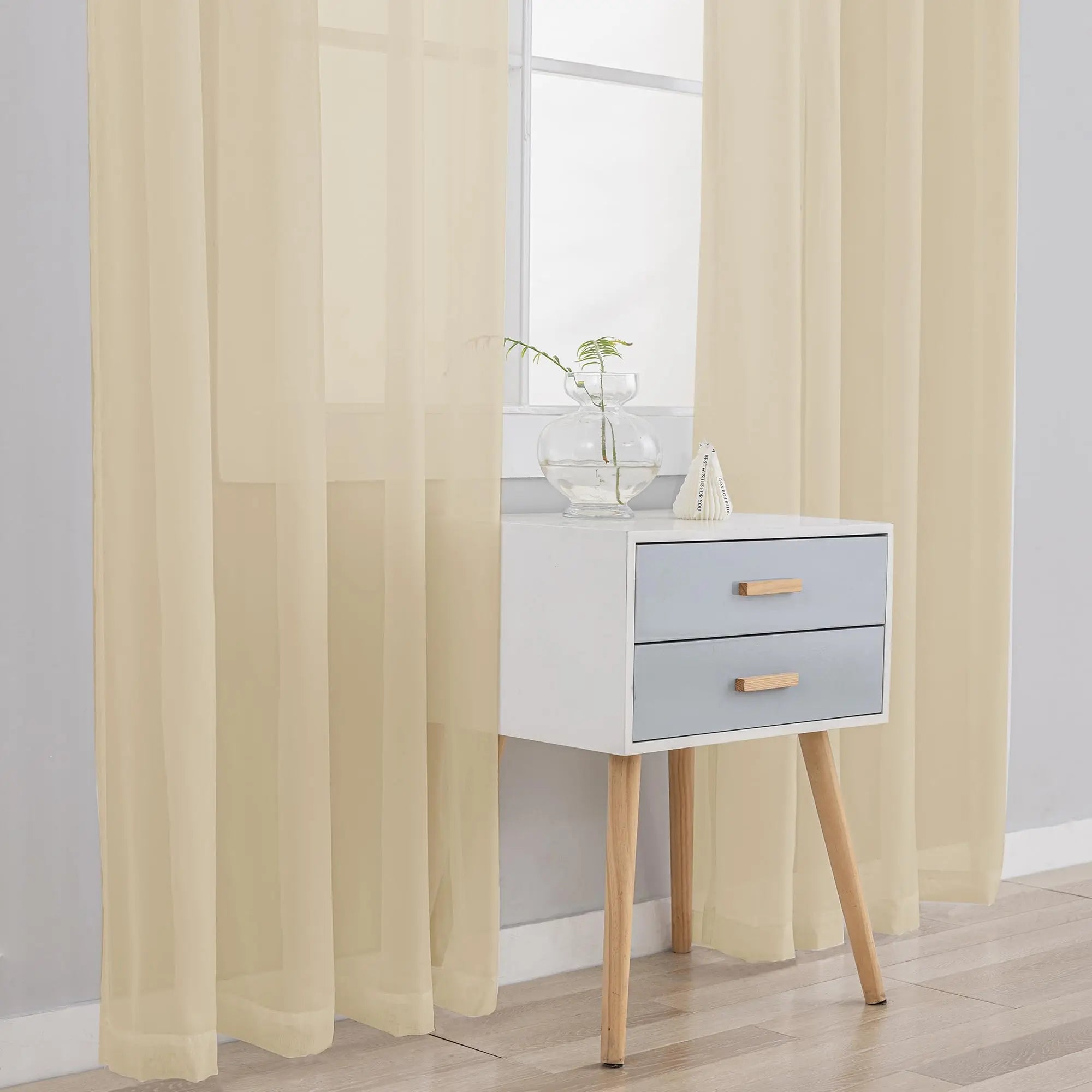 Voilage tulle extra long sur mesure hauts plafonds - vue 1 sur 10