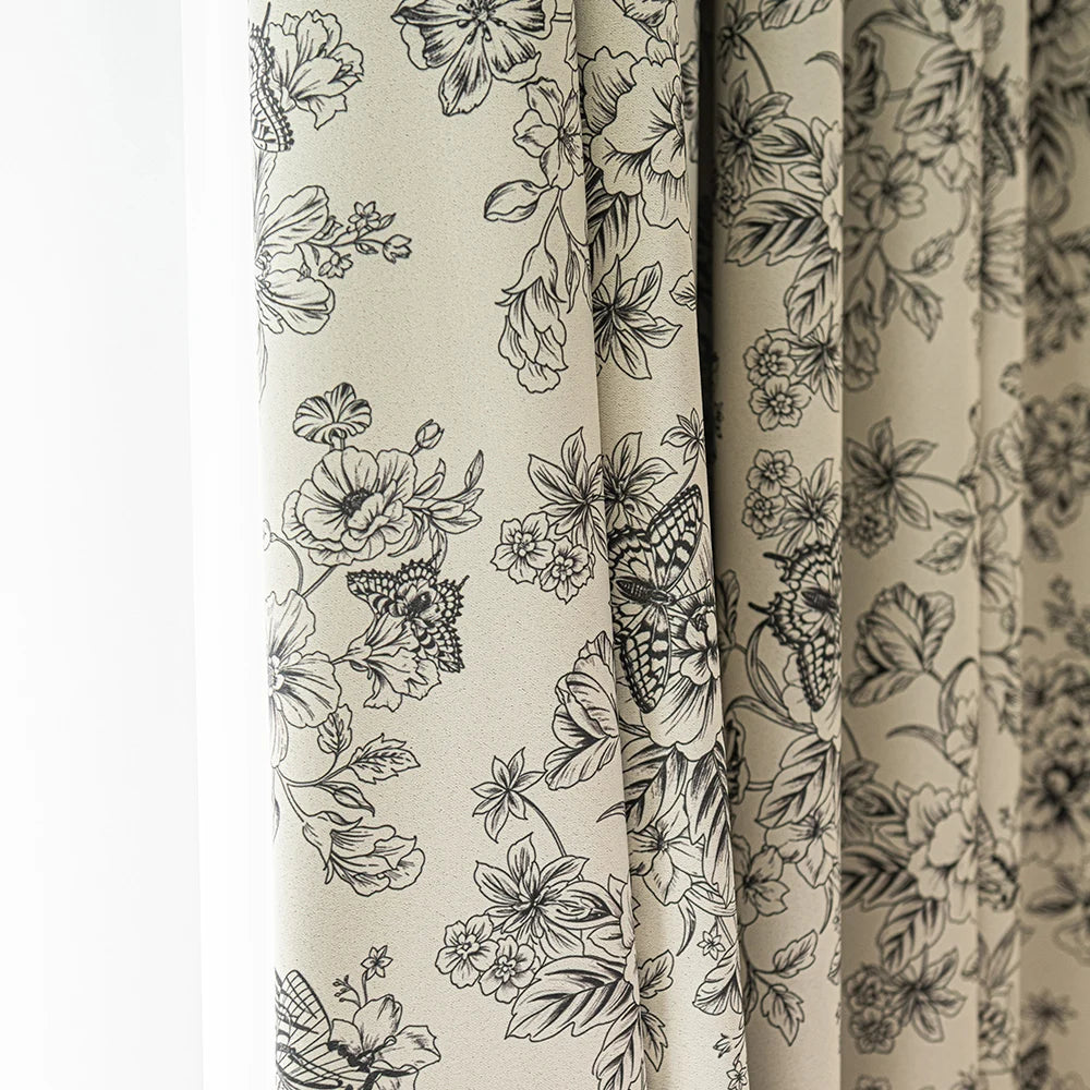 Rideau occultant à motifs imprimés pour salon chambre - vue 3 sur 7