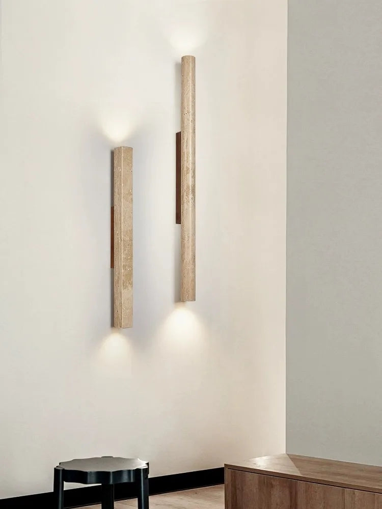 Applique murale longue Led en pierre - vue 4 sur 21
