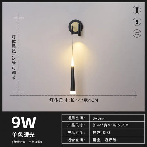 lampe de chevet design nordique moderne avec éclairage led - vue 14 sur 14