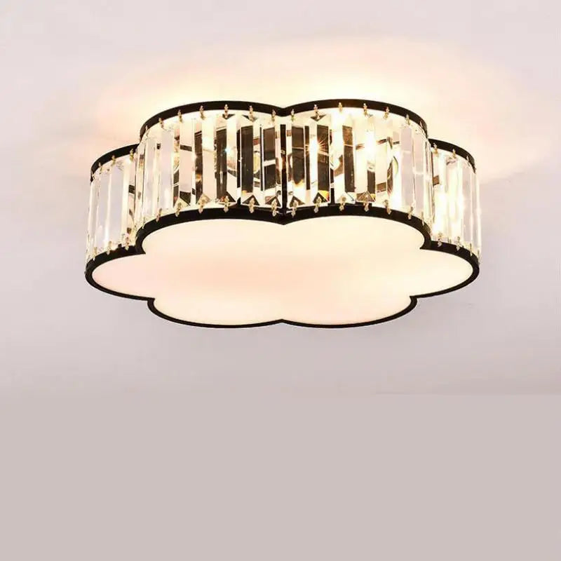 plafonnier moderne en cristal style européen lampes créatives à led - vue 3 sur 12