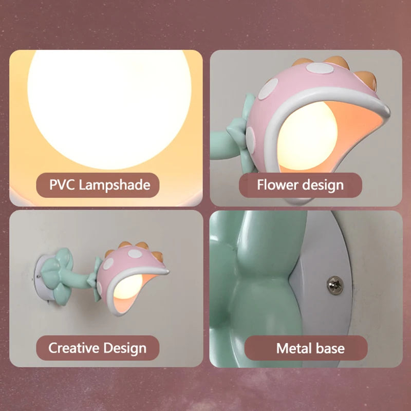 applique murale enfant en résine avec lumière led - vue 4 sur 6