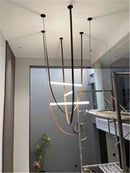 suspension tube de verre led créative minimaliste postmoderne