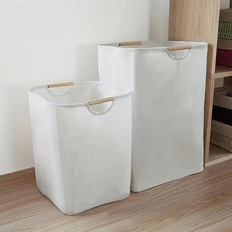 panier de rangement pliable grande capacité avec poignée - vue 4 sur 9