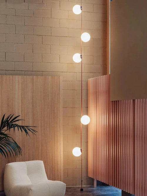lustre moderne simple led avec bande conductrice lumineuse - vue 4 sur 27