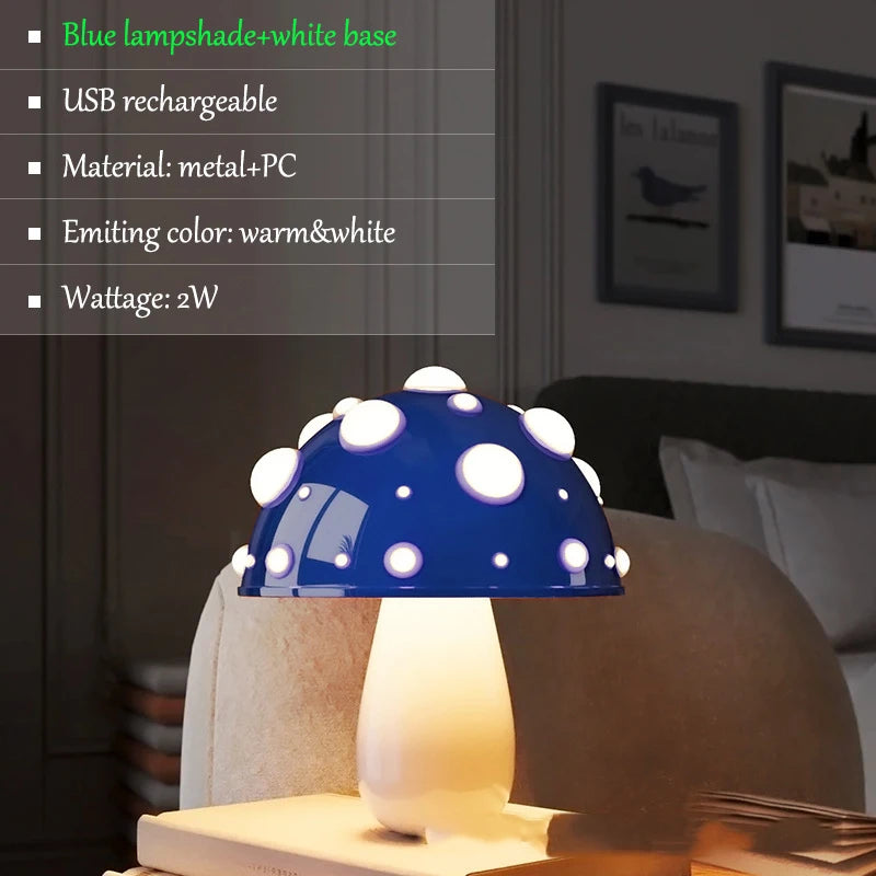Lampe de Table LED en forme de champignon - vue 8 sur 16
