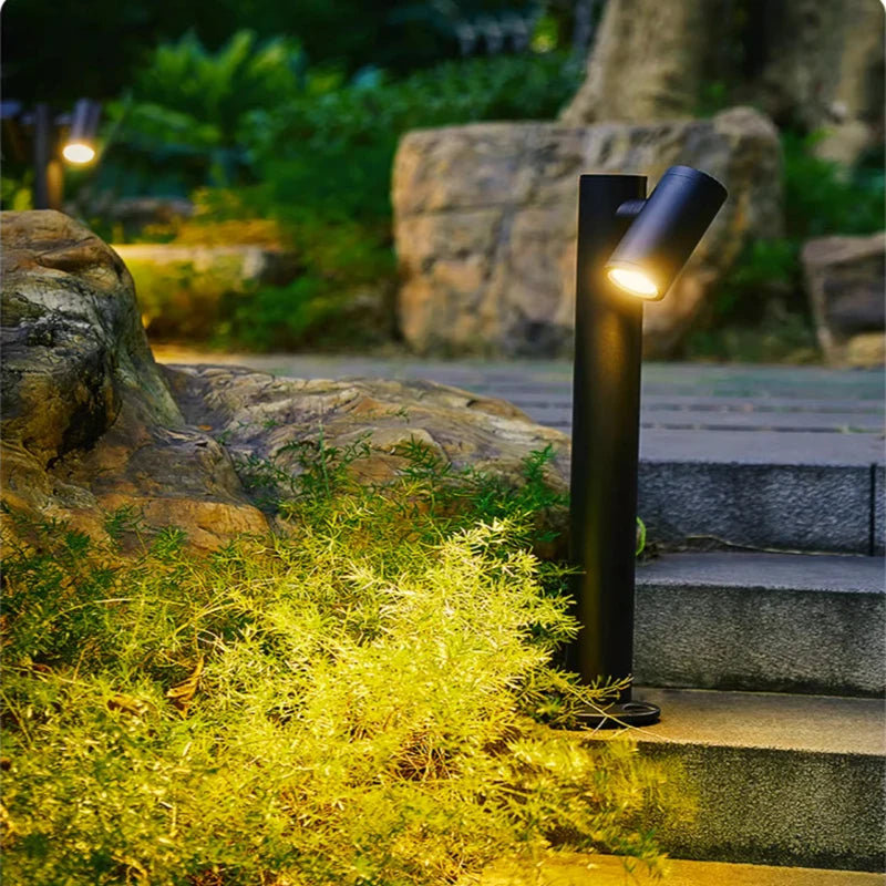 Lampe pelouse extérieure moderne et minimaliste de LED allume IP65 la pelouse de villa de jardin de cour allume l'éclairage extérieur de paysage de communauté de parc - vue 5 sur 10