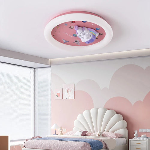 plafonnier moderne cœur éclairage mignon style château décoratif - vue 6 sur 7
