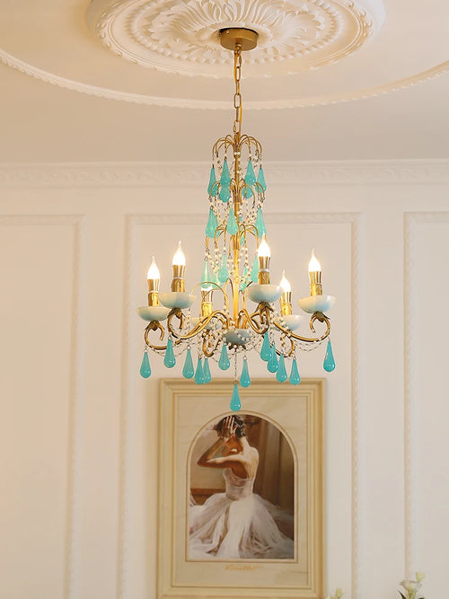 lustre créatif en forme de goutte pour décoration moderne - vue 5 sur 7