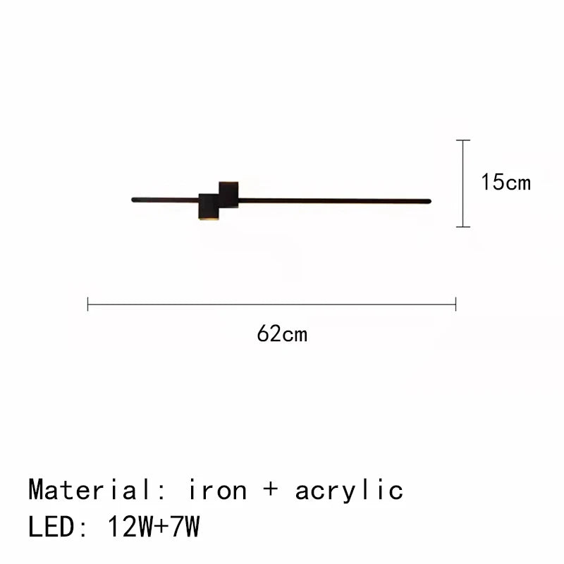 applique murale led minimaliste design artistique - vue 15 sur 15