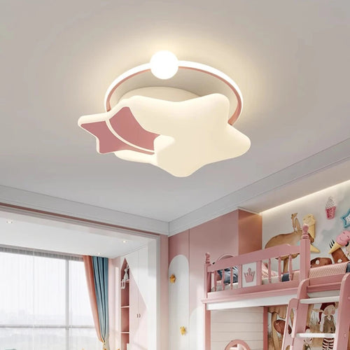 plafonnier moderne étoilé pour chambre d'enfant chaleureuse et romantique - vue 2 sur 9