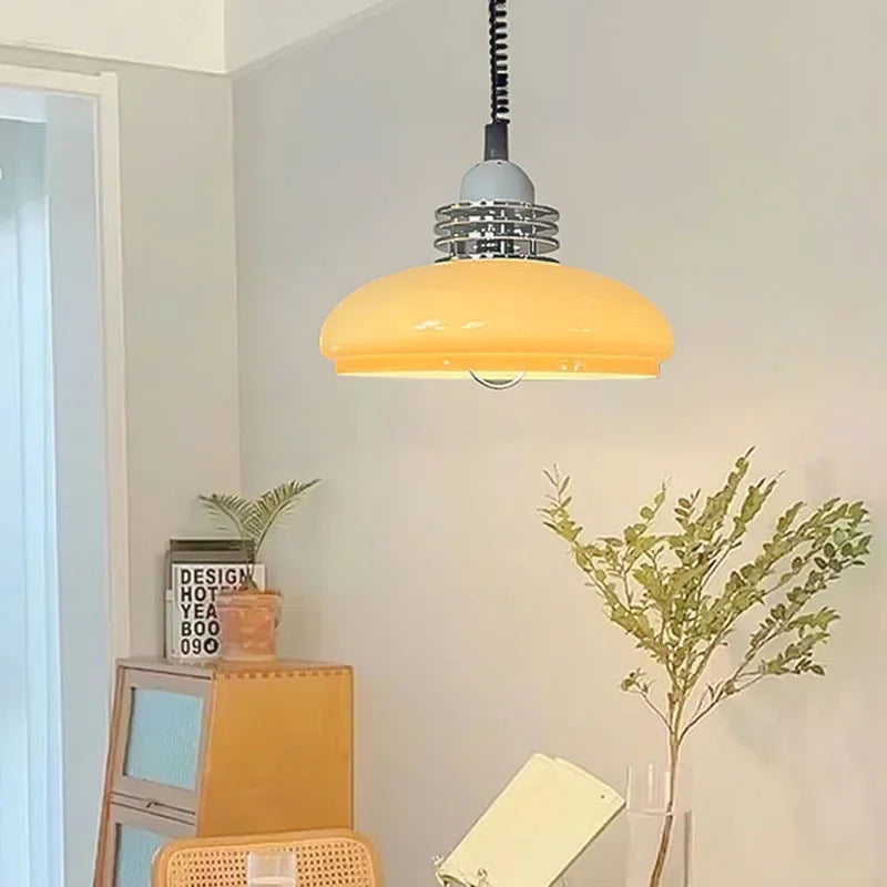 Bauhaus Glass Pendant Light Medieval Suspension Chandeliers Ceiling Hanging Lamp - vue 2 sur 6