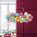 Moonriver éclairage moderne créatif couleur lampes suspendues pour plafond boule de verre lustre salon suspension lumière chambre décor