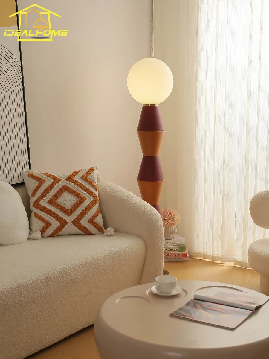lampadaire moderne en cuir à led pour décoration intérieure - vue 3 sur 10