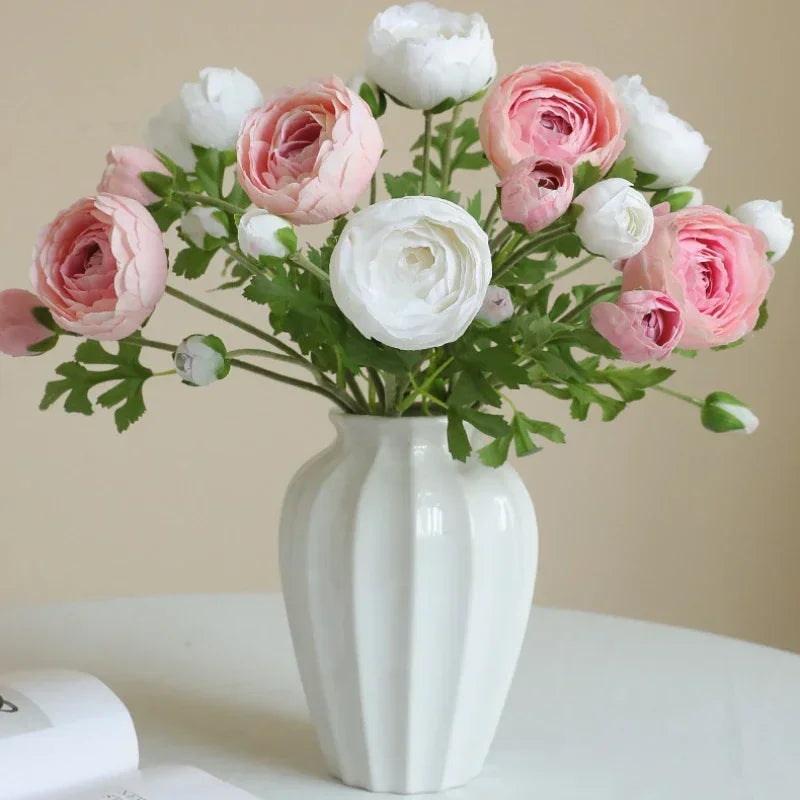 fleurs artificielles en soie pour décoration de jardin et balcon - vue 6 sur 12