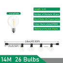 guirlande lumineuse extérieure led ampoules globe décoratives pour jardin terrasse
