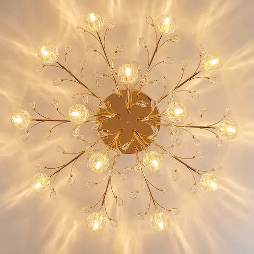 plafonnier moderne en cristal pour un éclairage luxueux - vue 6 sur 9