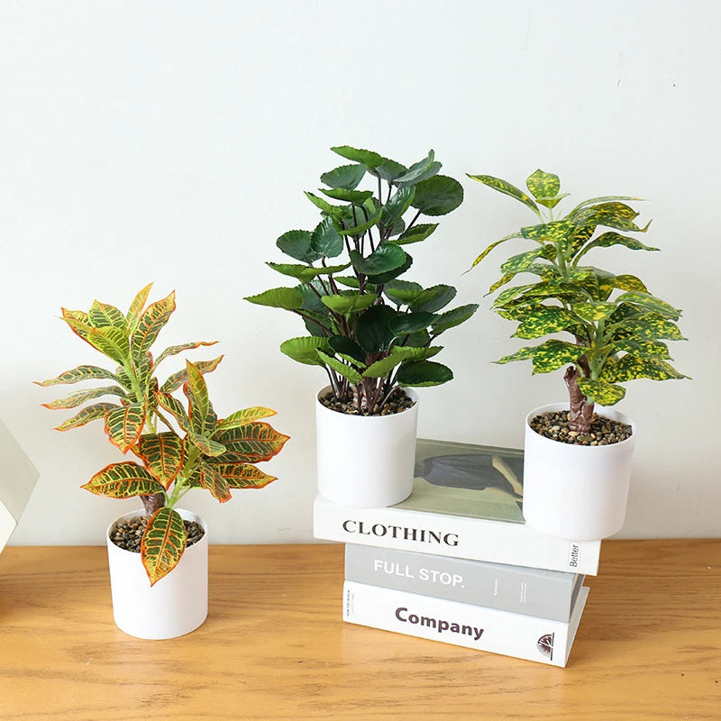 plante artificielle en pot bambou monstera pour décor bureau et maison - vue 5 sur 14