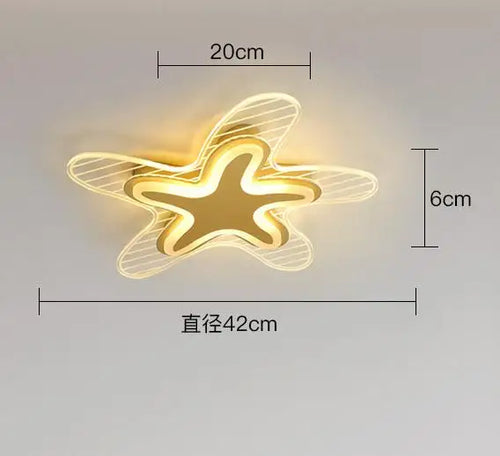plafonnier étoile led pour décoration et éclairage intérieur - vue 11 sur 12