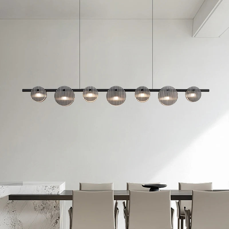 lustre à led moderne style minimaliste pour intérieur - vue 3 sur 9