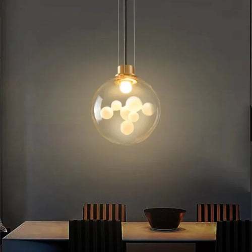 Sopa Globe Pendant Lamp Italy Bubble Glass Chandelier Suspension Hanging Light for Dining Living Room Kitchen - vue 3 sur 7