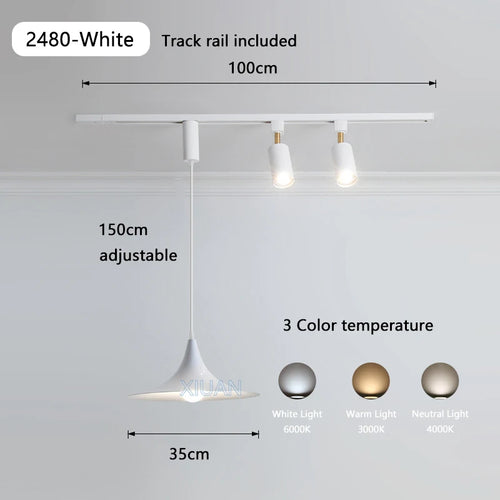 suspension led en bois pour table à manger nordique - vue 17 sur 18