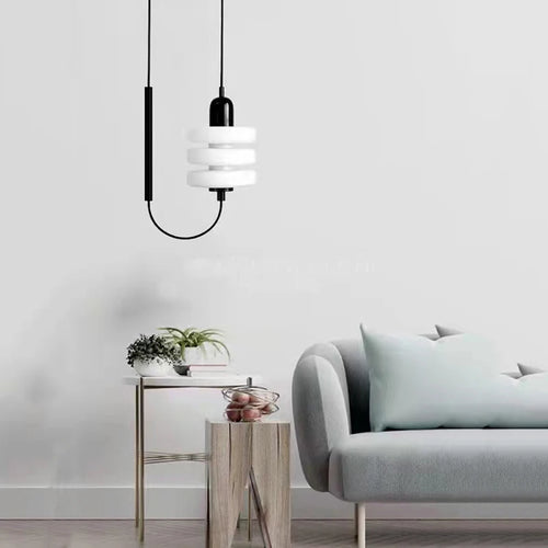 suspension scandinave en verre design minimaliste pour éclairage intérieur - vue 4 sur 7