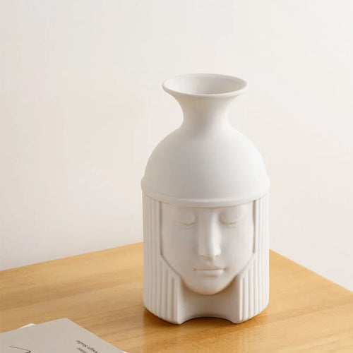 vase en céramique grecque tête humaine pour décoration intérieure - vue 5 sur 9