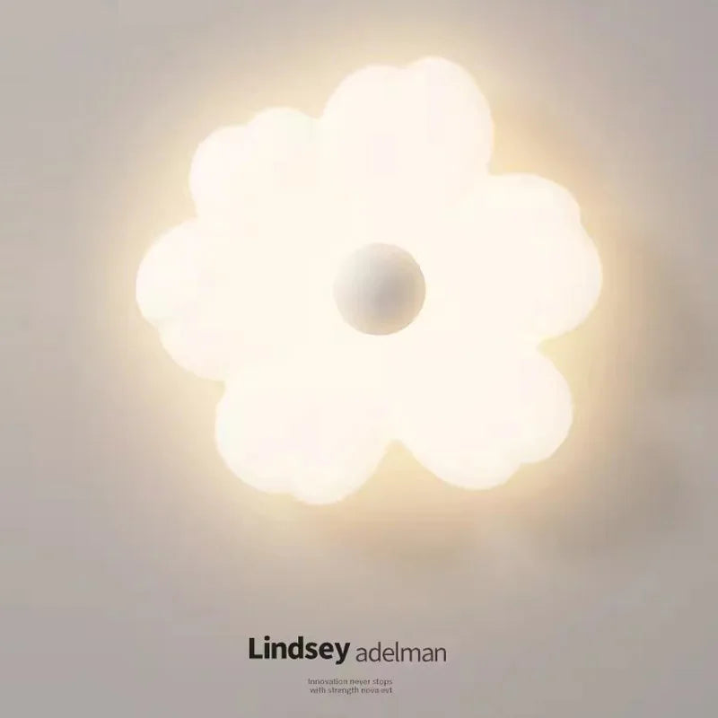 plafonnier moderne led forme de fleur pour décoration intérieure intelligente - vue 3 sur 8