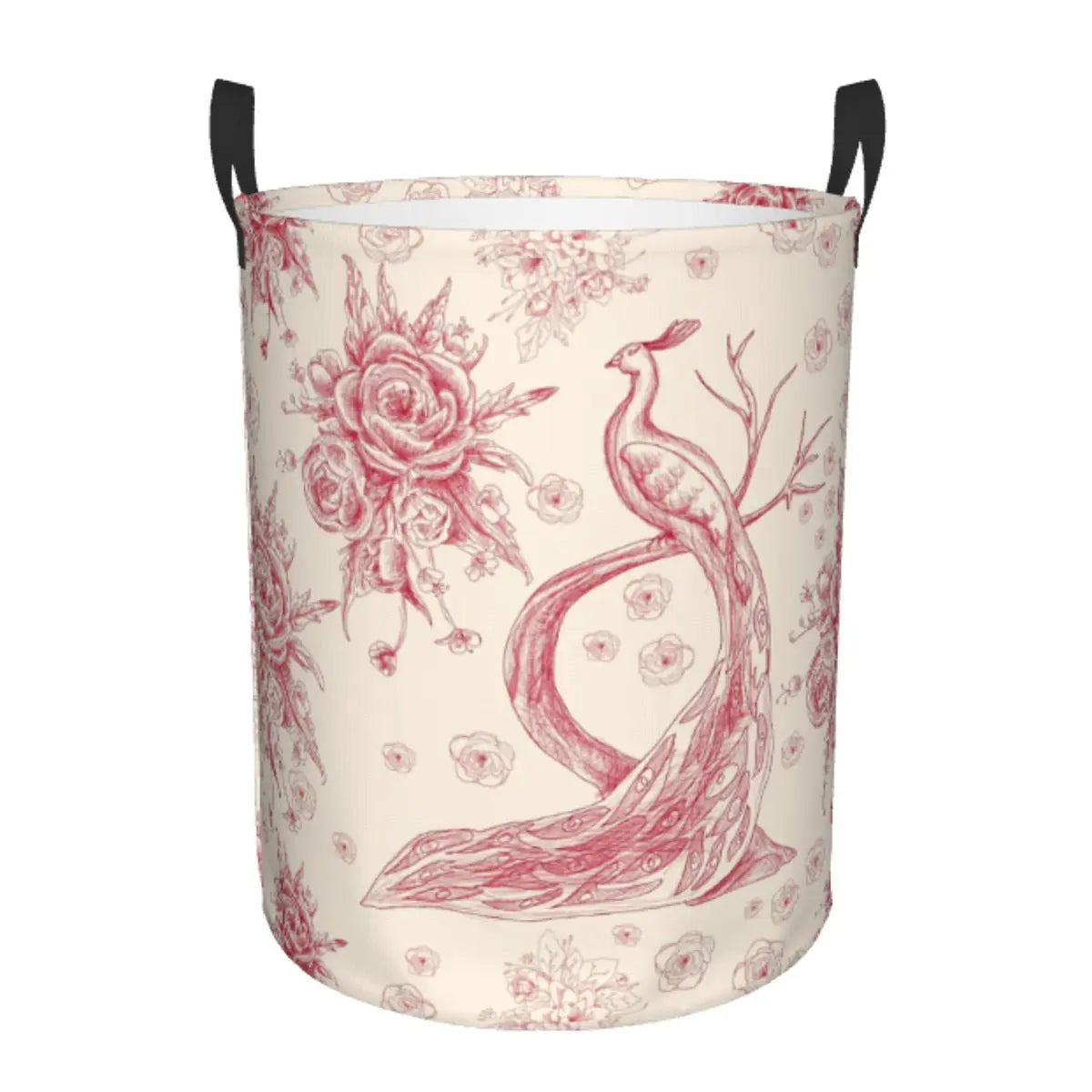 panier à linge pliable personnalisé classique en toile de jouy pour jouets - vue 22 sur 29