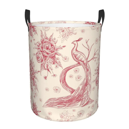 panier à linge pliable personnalisé classique en toile de jouy pour jouets - vue 22 sur 29