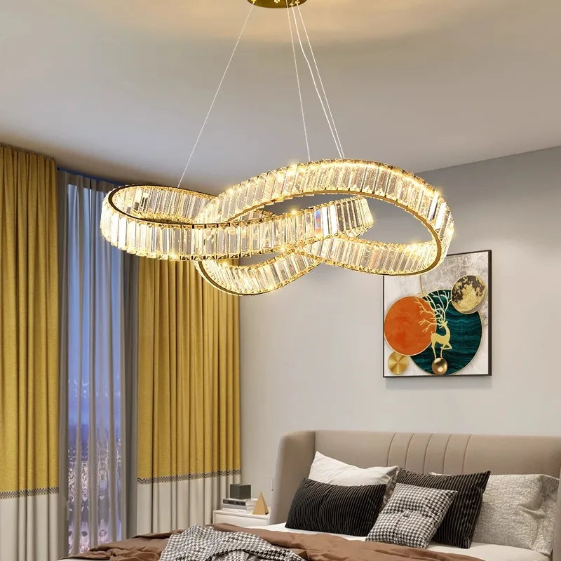 Modern home decoration crystal chandelier, living room Pendant lamp,Dining room Pendant lights, interior lighting - vue 2 sur 9