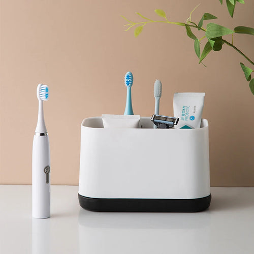 organisateur multifonction pour brosse à dents et accessoires de bain - vue 3 sur 8