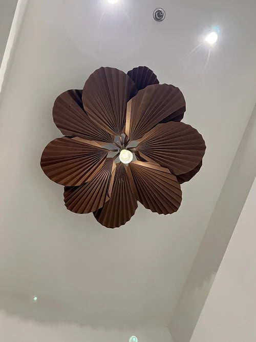 suspension wabi sabi japonaise luminaire décoratif artistique fleur - vue 6 sur 9