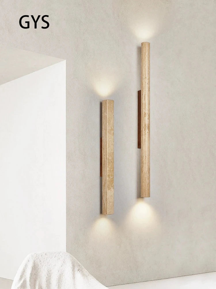 Applique murale longue Led en pierre - vue 2 sur 21