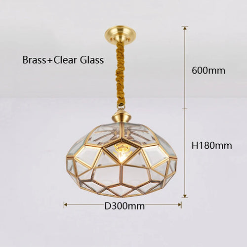 plafonnier en cuivre style américain moderne pour intérieur créatif et simple - vue 5 sur 7