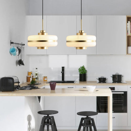 Suspension design nordique en or - vue 3 sur 10