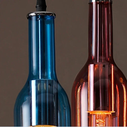 lustre nordique créatif moderne en forme de bouteille de bière - vue 2 sur 13