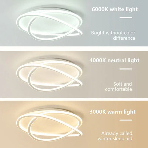 Plafonnier design moderne à leds pour intérieur de maison - vue 4 sur 8