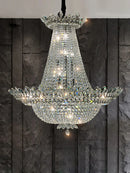 lustre led k9 cristal palace à intensité variable pour un éclairage élégant
