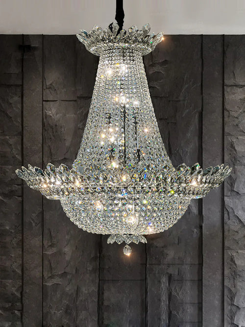 lustre led k9 cristal palace à intensité variable pour un éclairage élégant - vue 10 sur 16