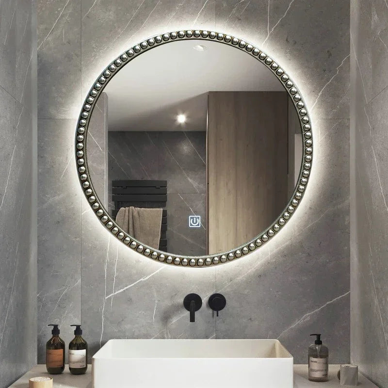 miroirs décoratifs ovales en macramé pour décoration murale - vue 6 sur 13